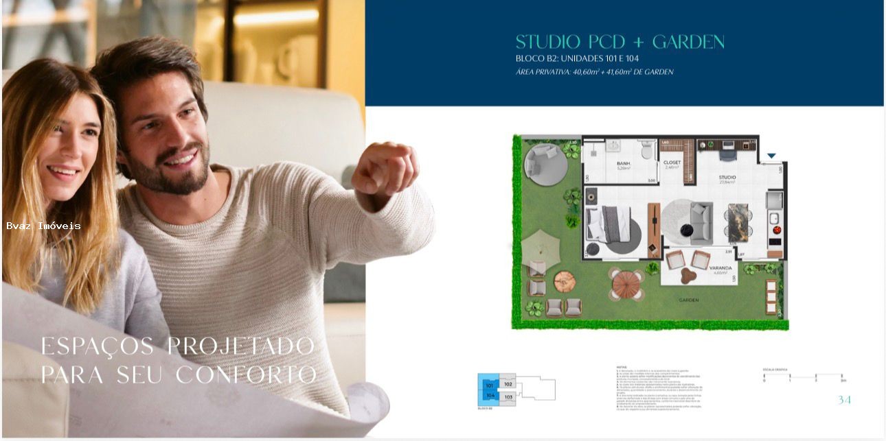 Flat/Apart Hotel, 1 quarto, 42 m² - Foto 13