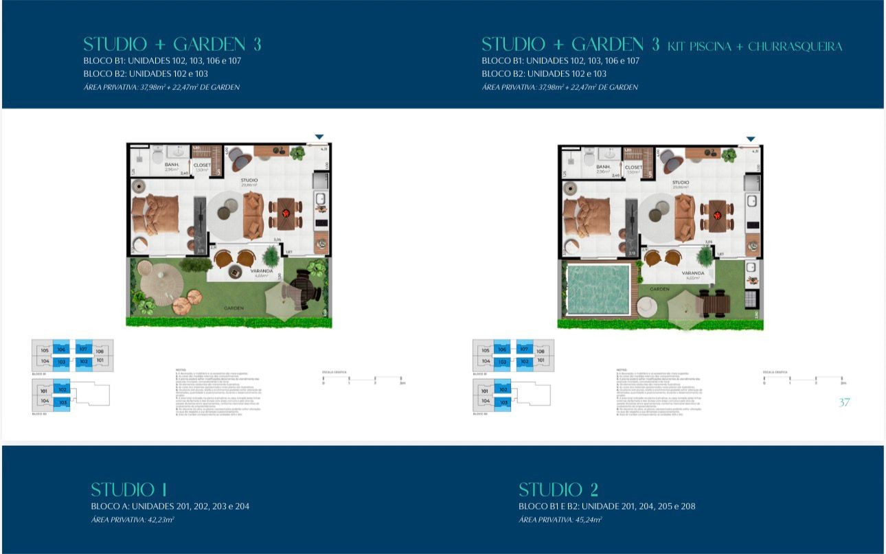 Flat/Apart Hotel, 1 quarto, 42 m² - Foto 15