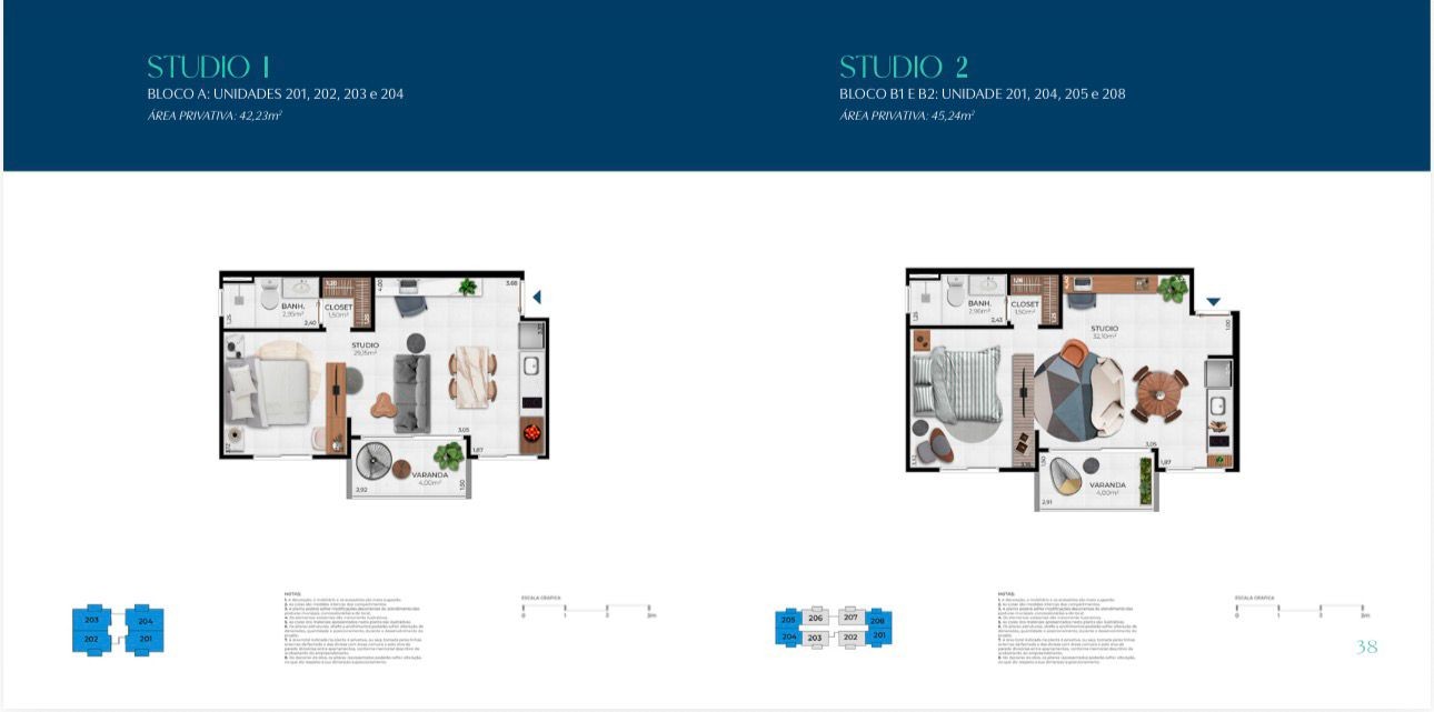 Flat/Apart Hotel, 1 quarto, 42 m² - Foto 16